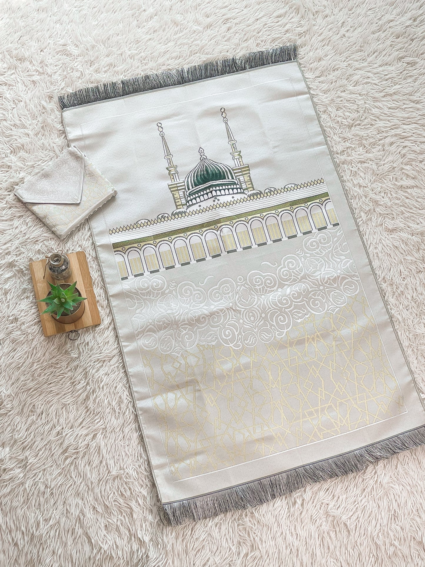 TPM315 Light Brown NABAWI - Travel Prayer Mat