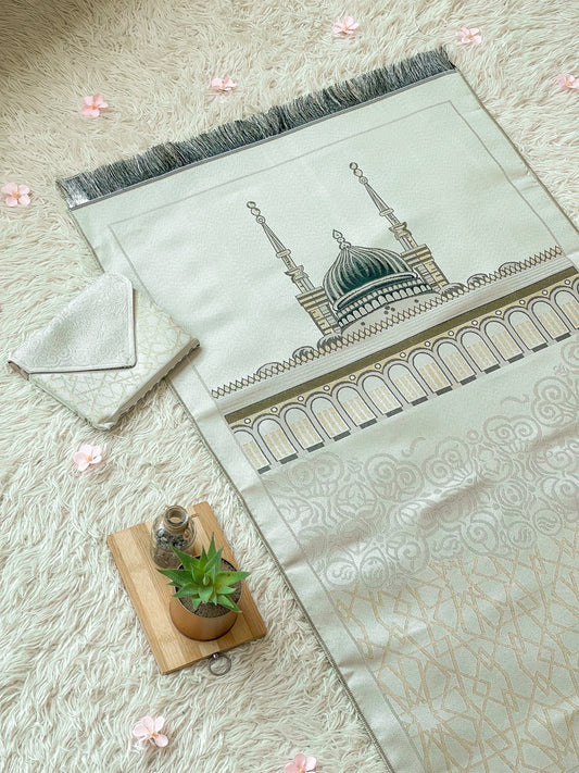 TPM315 Cream NABAWI - Travel Prayer Mat