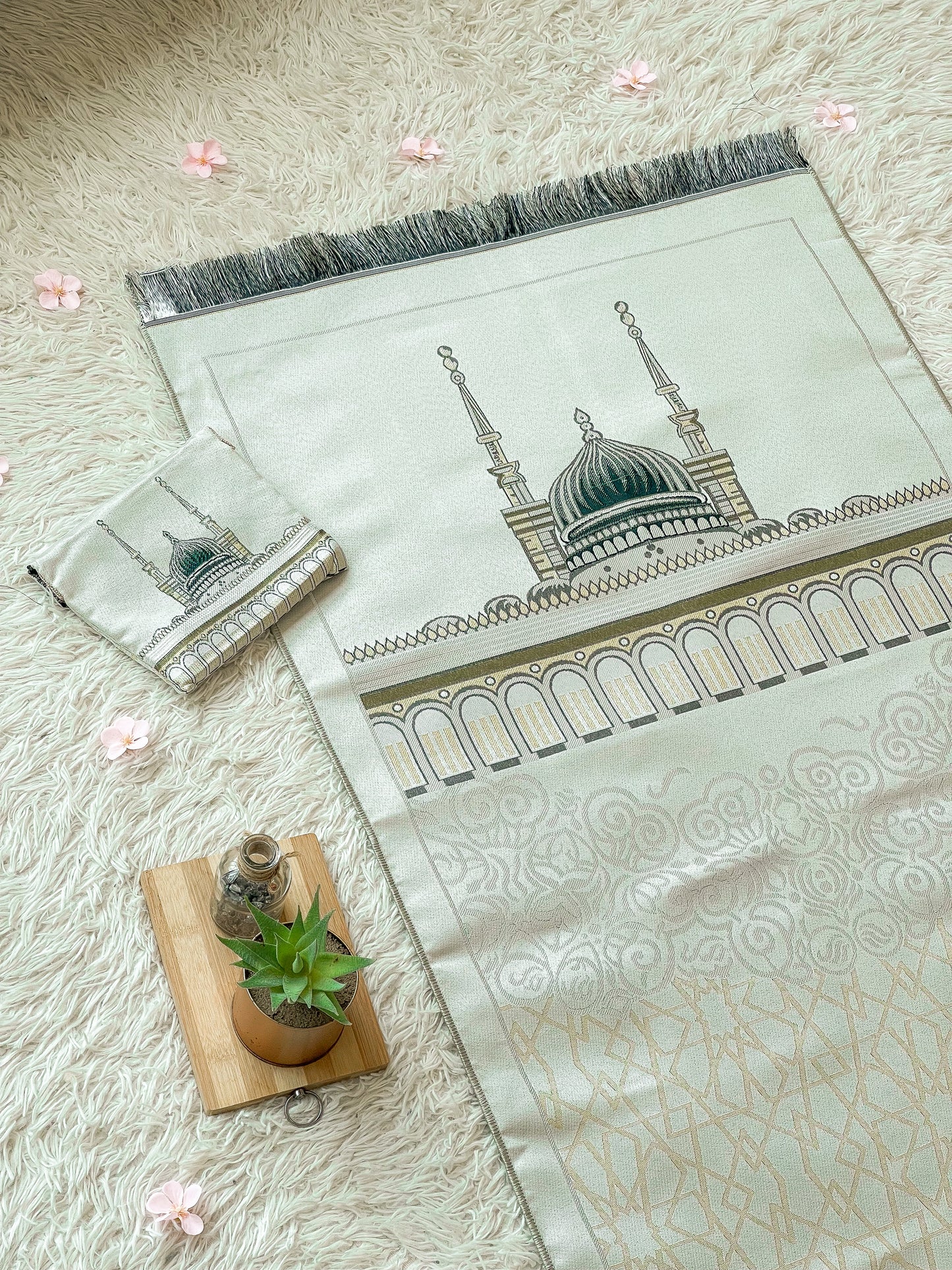 TPM315 Cream NABAWI - Travel Prayer Mat