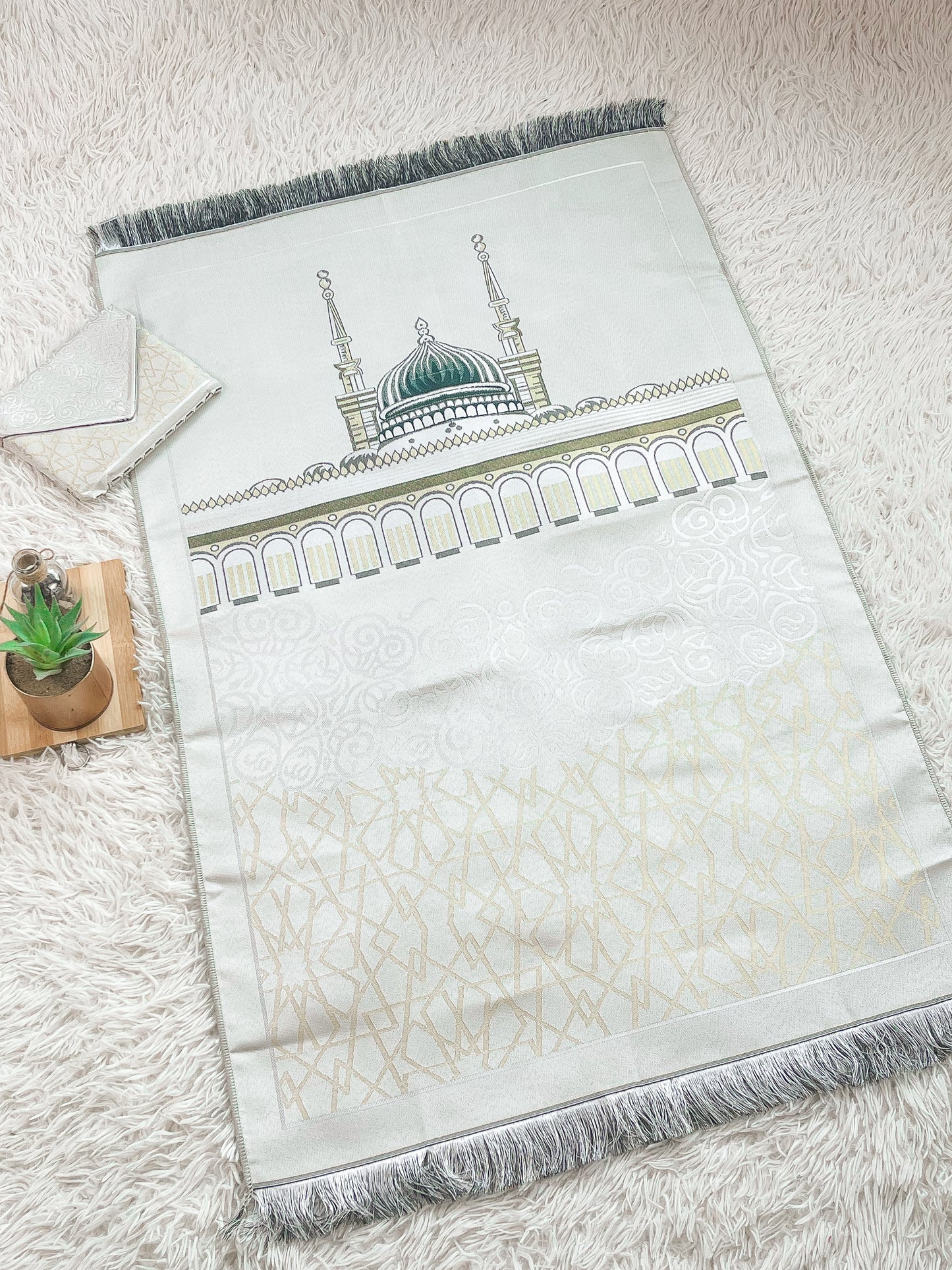 TPM315 Cream NABAWI - Travel Prayer Mat