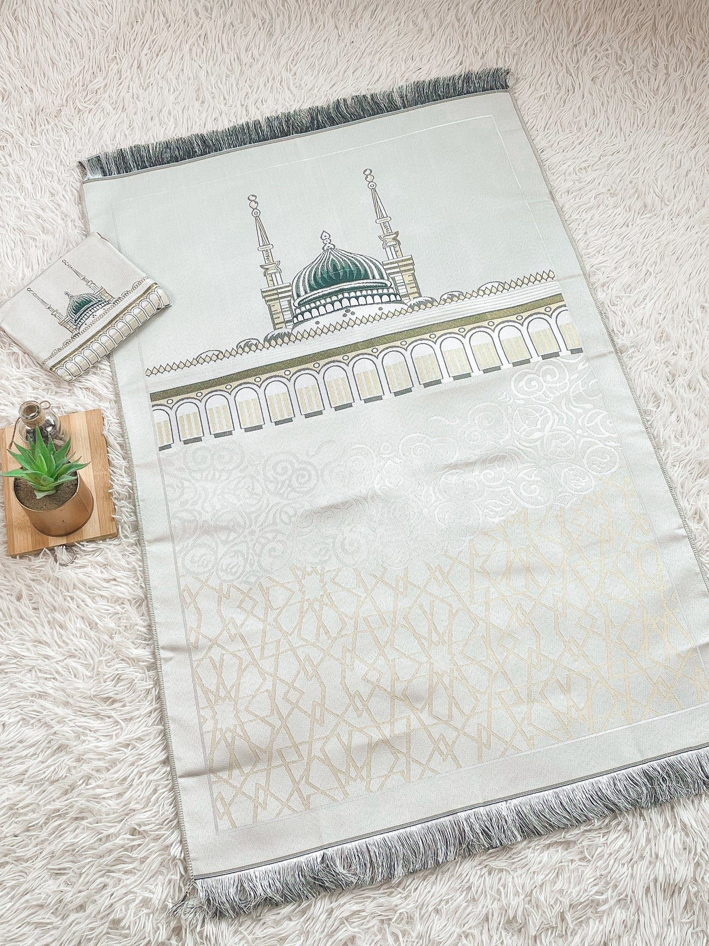 TPM315 Cream NABAWI - Travel Prayer Mat