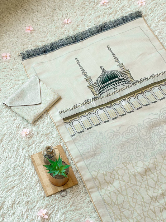 TPM315 Gold NABAWI - Travel Prayer Mat