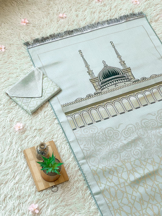 TPM315 Light Blue NABAWI - Travel Prayer Mat